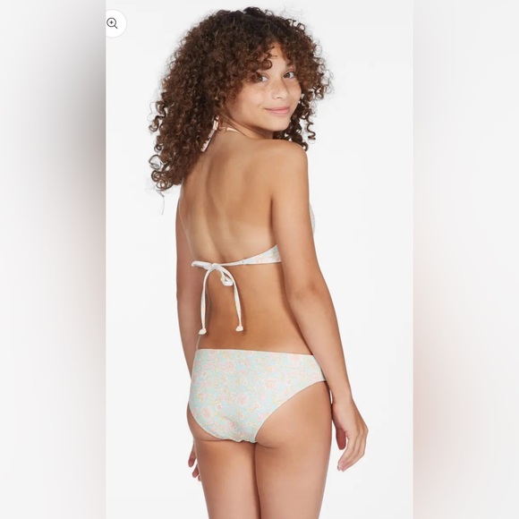 Billabong Girl's Layered with Love Reversible High Neck Two-Piece Swim Set 7 NWT - Picture 2 of 9